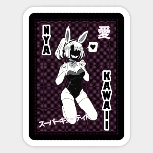 Cute KAWAII Bunny Girl Sticker